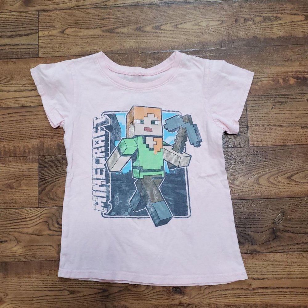 Minecraft Pink T Shirt